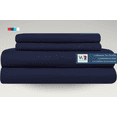 thumbnail image 3 of Sábanas King Size Lisas We2 Dream 100% Algodón Color Azul Cobalto 4 Piezas, 3 of 10