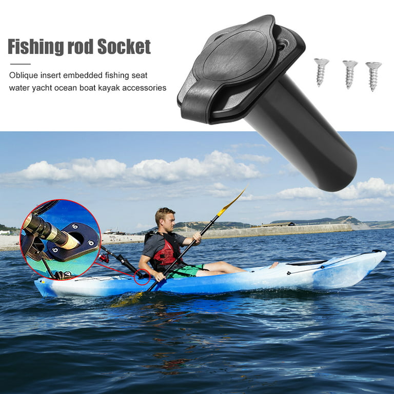 Kayak Mount Fishing Holder Insert Socket Canoe Accessories (2pcs) - Walmart.com