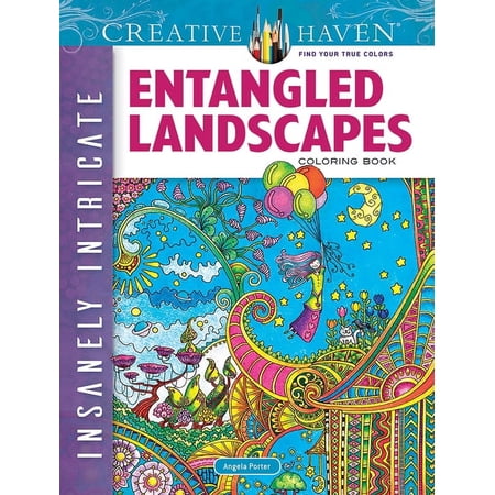 Adult Coloring Books: Art & Design Creative Haven Insanely Intricate Entangled Landscapes Coloring Book (Paperback)