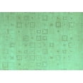 thumbnail image 1 of Ahgly Company Indoor Rectangle Solid Turquoise Blue Modern Area Rugs, 8' x 10', 1 of 4