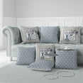 thumbnail image 5 of Birdsong Bouquet Vase Throw Pillow with Removable Cover in Beige 16x16, 5 of 6