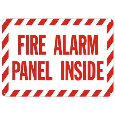 FIRE ALARM CONTROL PANEL INSIDE SIGN - Reflective !!! ( ALUMINUM 7X10 ...