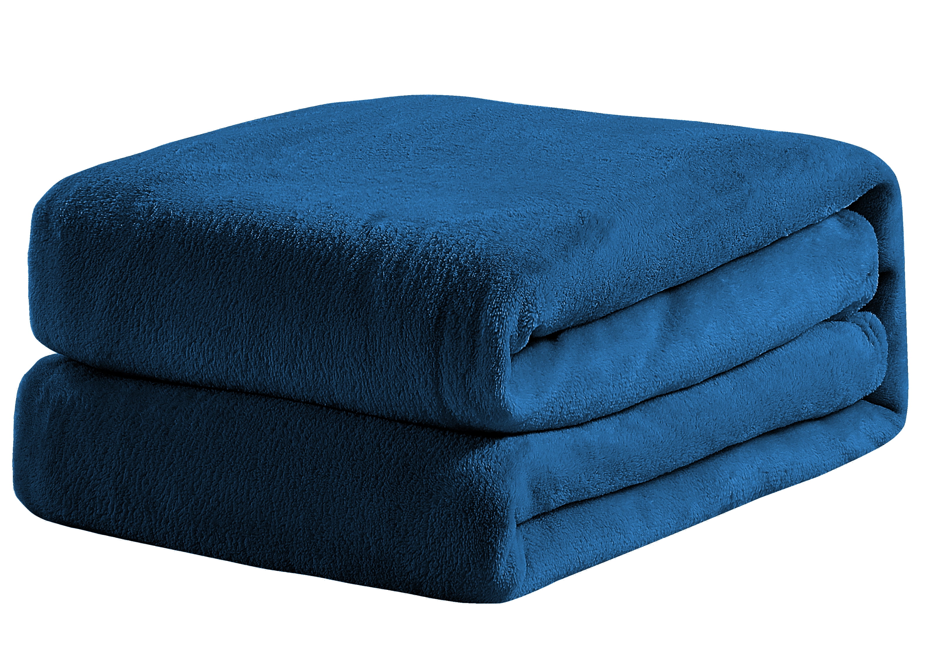 Velvet Plush Blanket Navy Full/Queen 86x86