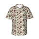 thumbnail image 1 of Balery Insects A Camisas hawaianas de manga corta para hombre, camisas playeras de corte holgado, camisas de vacaciones con botones,3X-Large, 1 of 7