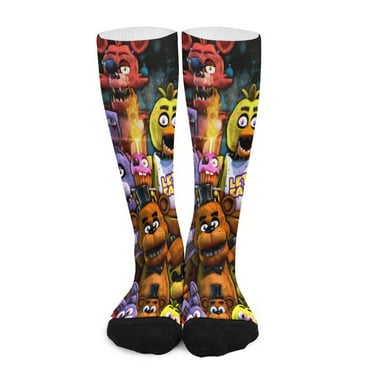 Five Nights at Freddy's Compression Socks For Women Men Knee Compression Socks Long Knee High Socks For Running Sports Hiking Cycling Travel