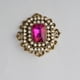 thumbnail image 3 of Broche de la vendimia Hugo Cristal Retro 3 Colores, 3 of 6
