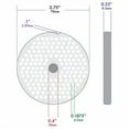 thumbnail image 4 of TSM #10/12 Stainless Steel Meat Grinder Plate (3/16"), 4 of 4