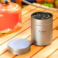 thumbnail image 3 of MYG 280ml Titanium Tea Tin Can Seal Box Canister Coffee Bean Food Storage Container, 3 of 5