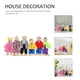 thumbnail image 2 of WORGEOUS Mini casa de madera de 6 piezas Familia de muñecas de madera natural para uso decorativo, 2 of 9
