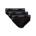 thumbnail image 1 of Lacoste Caleçons Classiques Décontractés pour Hommes 3 Pack Coton Extensible, Noir, m, 1 of 3