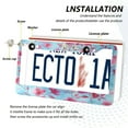 thumbnail image 5 of 2-Pack Aluminum License Plate Frame with 2 Holes for GM License Plate Cover with Free Screws Cute Pink Delicate Flowers, 5 of 8