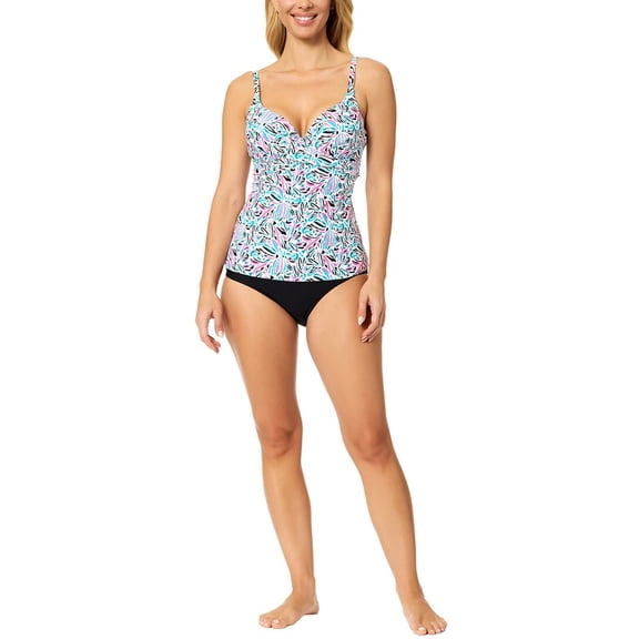 Leilani womens Gemini Tankini, 10, White