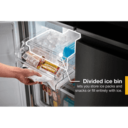 Whirlpool Counter Depth 4 Door Refrigerator, Metallic Steel, 36, 19.4 cu ft