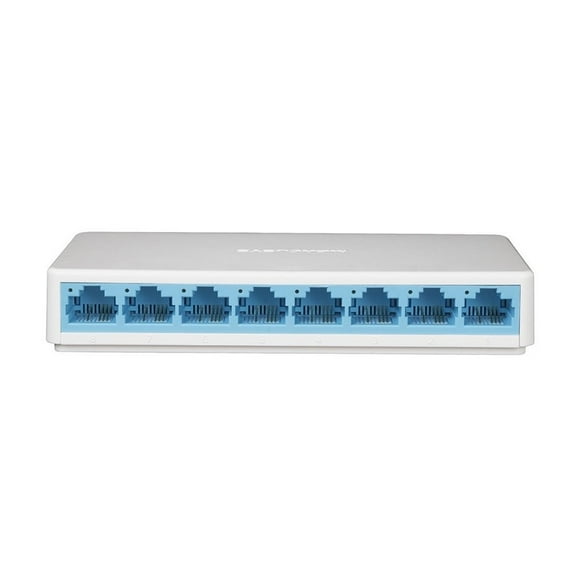 Switch Mercusys de 8 Puertos, 10/100 Mbps. Mercusys Mini Color blanco 8 Puertos MS108