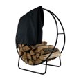 thumbnail image 4 of Housse de Cerceau pour Bûches de Bois, Extérieur, Robuste, Imperméable et Résistante aux Intempéries, Housse de Support de Rangement pour Rondins, avec Fermeture Éclair Complète, Support de Rangement pour Anneaux en Bois (102x61x104cm), 4 of 5