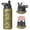 Black-2, variant on Camouflage Insulated Stainless Steel Water Bottle with Straw & Cleaning Brush – 18 Oz | Leakproof, BPA-Free, 304 Stainless Steel, Wide Mouth, Travel Mug for Car, Gym, Office