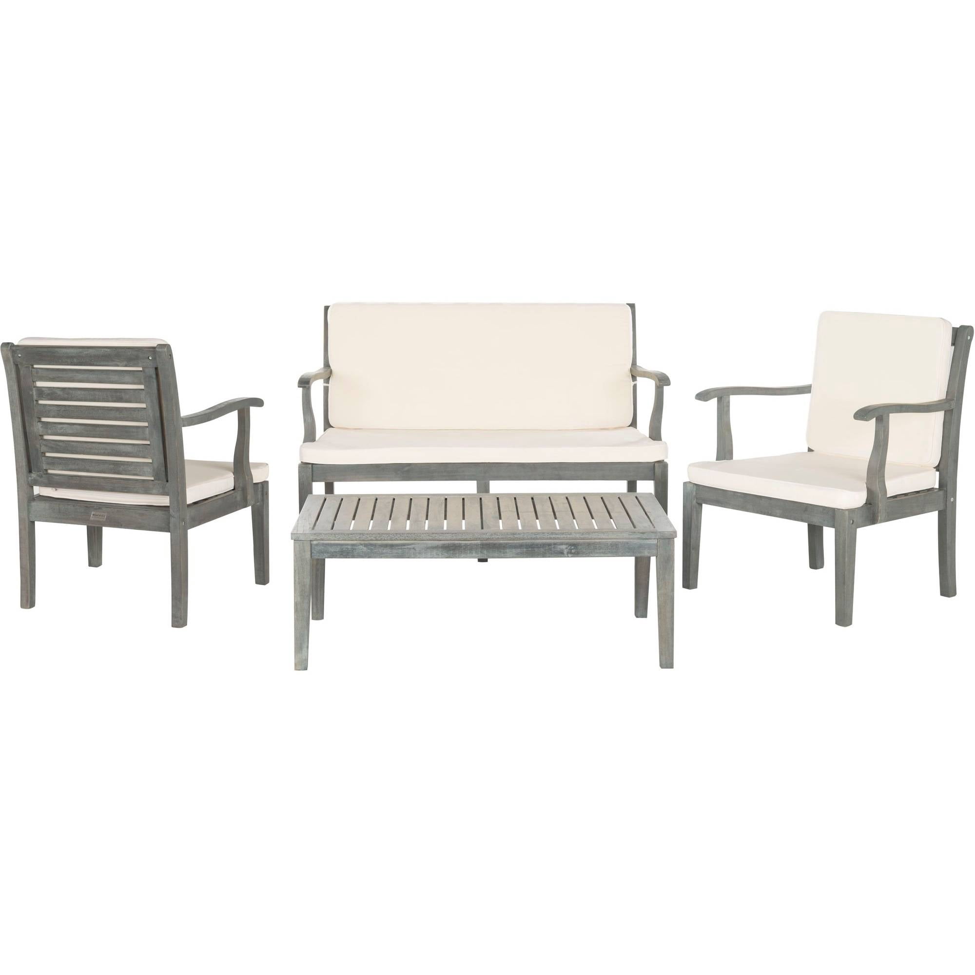 Safavieh Fresno 4-Piece Outdoor Living Set, Multiple Colors