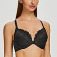 thumbnail image 3 of CHUANK Female Racerback Front Closure Unlined Underwire Bra for Women Black 34B, 3 of 6