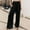 C-Black, variant on Kcodviy Women's Chiffon Wide Leg Womens Pant Suits Casual Pencil Pant Palazzo Pants High Elastic Women's Pants Casual Petite Waist Casual Flowy Business Womens Business Casual Pants Trousers