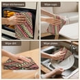 thumbnail image 6 of 2 Pcs Funny Kitchen Towels,Red and Green Christmas Striped Pattern Microfiber Dish Towels,Kitchen Tea Towels,Kitchen Towel Set (18" X 26"), 6 of 7
