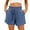 Dark Blue, variant on Kovlvoll Summer Shorts for Women Wide Leg Casual Lightweight Drawstring Elastic Waist Shorts with Pockets