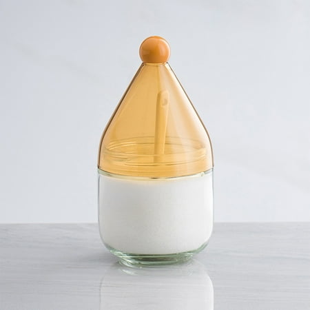 

Creative Glass Seasoning Bottle Durable Fragile Seasoning Set for Salt Sugar Cubes Powdered Creamer