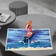thumbnail image 3 of Tarjetas de Navidad Tarjetas de Feliz Año Nuevo Tarjeta de felicitación única y divertida de Año Nuevo para Surf santa, 3 of 8