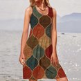 thumbnail image 1 of SMihono Robe d'Été Grande Taille pour Femmes 2023 Été Mode Bord de Mer Décontractée Imprimée Sans Manches à Col Rond, 1 of 6