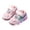 Pink, variant on SRZYMJ Valentines Shoes for Toddlers Kids Light Up Canvas Shoes Girls Boys Outdoor Adjustable Strap Sneaker with Patterns