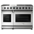 thumbnail image 3 of Thor Kitchen 48 Inch 6 Burner Gas Range Double Oven, Stainless Steel, 3 of 10