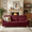 Burgundy, variant on Eyisean 82" Velvet Modern Upholstered Cloud Sofa, 3-Seater Cozy Deep Seat Couch with Curved Armrests & Nailhead Trim, Sturdy Solid Wood & Iron Frame, Comfy Couches for Living Room, Apartment