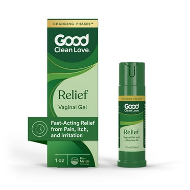 Good Clean Love® Relief Vaginal Gel with Lidocaine, Fast-Acting Itch & Pain Relief