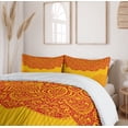 thumbnail image 5 of Ambesonne East Duvet Cover Sets, Retro Traditional Design, 2-King, Red Yellow, 5 of 6