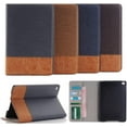 thumbnail image 2 of Business Dual Color Leather Tablet Case Multi-Functional Wallet Card Slot Stand Cover , for iPad Air 1 2 3 4 Pro 9.7 10.5 11 12.9 2017 2018 2020 2021 Durable Shell(Light Brown,Pro 11 2020), 2 of 8