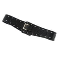 thumbnail image 1 of AURARMLET Cinturón Punk De Cuero PU Negro Con Estilo Y Agujeros Tachonados Para, 1 of 8