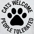 thumbnail image 3 of CafePress - Cats Welcome People Tolerated Light T Shirt - Men's Classic Graphic T-Shirt, 3 of 4