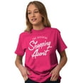 thumbnail image 4 of Shopaholic Aunt Cute Cool Fun Auntie Women's Plus Size Graphic Tee Brisco Brands 2X, 4 of 5