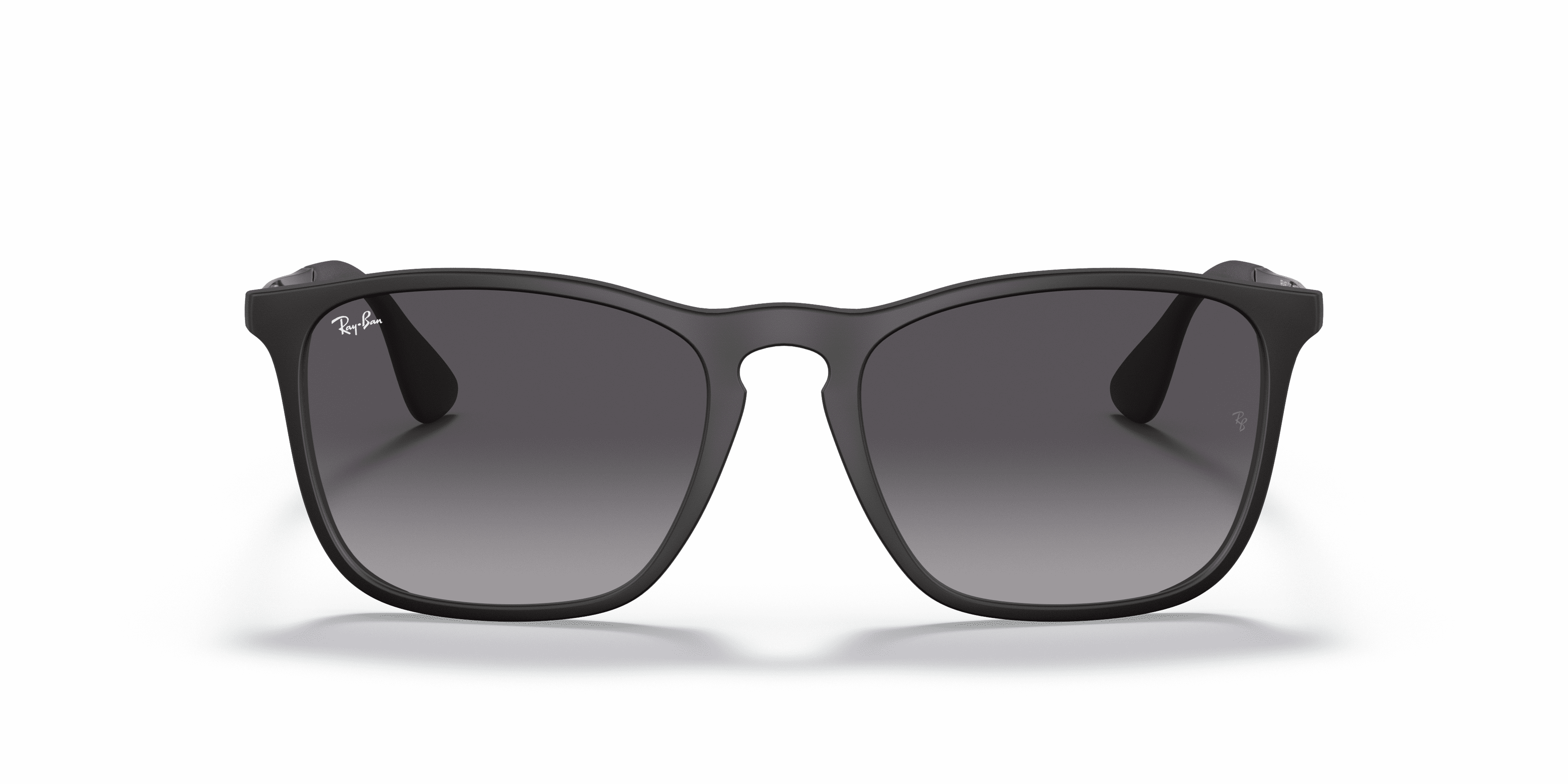 Ray-Ban Chris Sunglasses for Women and Men, Rubber Black Frames