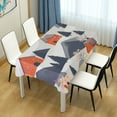 thumbnail image 4 of Yayeee Tablecloths 54" x 54" Rectangle Wrinkle Resistant Party Table Cover, Blue Snow Houses, 4 of 8