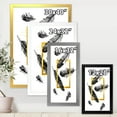 thumbnail image 4 of Designart 'Feathers and Golden Frame' Bohemian & Eclectic Framed Art Print, 4 of 4