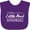 Purple, variant on Inktastic From Little Rock Arkansas in White Distressed Text Boys or Girls Baby Bib