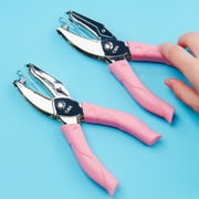 Yirtree Small Mini Tiny Shaped Circle Metal Single Handheld Hole Paper Punch Punchers with Soft-Handled for Tags Clothing Ticket 1.5/3/5/5.5/6mm