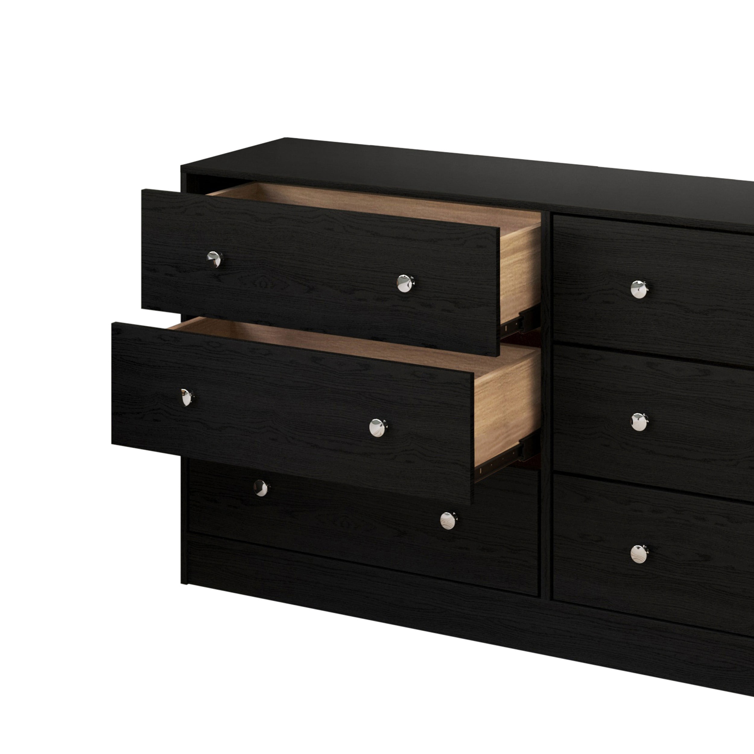 Home Design Altoona 6-Drawer Dresser, Modern Wood Grain Storage Dresser