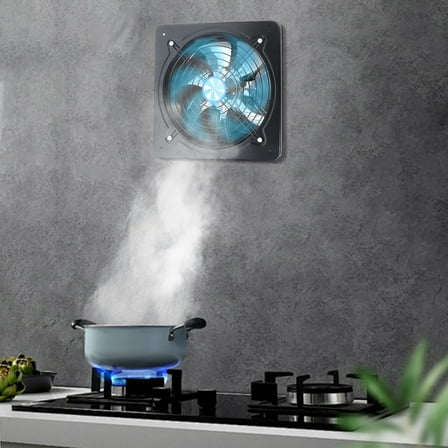 Wall Mount Black Exhaust Fan, Ventilation Fan, Exhaust Ventilation Fan 7 Fan Blades 125W 110V 60HZ Exhaust Fan