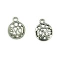 thumbnail image 4 of 50 Uds colgantes de plata hallazgos de bricolaje artesanías hueco estrella AMOR Vintage joyería familiar, 4 of 7