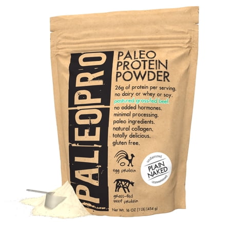 PaleoPro Protein Powder  Plain Naked  Gluten Free  Dairy Free  15 Servings  1lb/454g