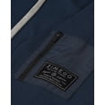 thumbnail image 2 of ZIMEGO Mens Waffle Pullover Hoodie - Long Sleeve Thermal Sweatshirt for Men, Navy, Large, 2 of 8