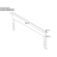 thumbnail image 5 of Bowery Hill Solid Wood Gray Headboard Adjustable USB Charging Station 80.75" x 37.25" Unassembled, 5 of 5