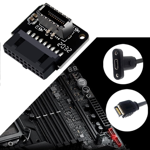 Adaptador de extensión shamjiam PH73 24pin USB3.0 19P 20P 90 GRADO