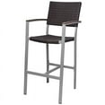 thumbnail image 1 of Source Furniture Tabouret de Bar en Osier Fiji pour Patio en Espresso, 1 of 2